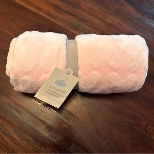Cloud Island Pink Plush Baby Blanket | NWT